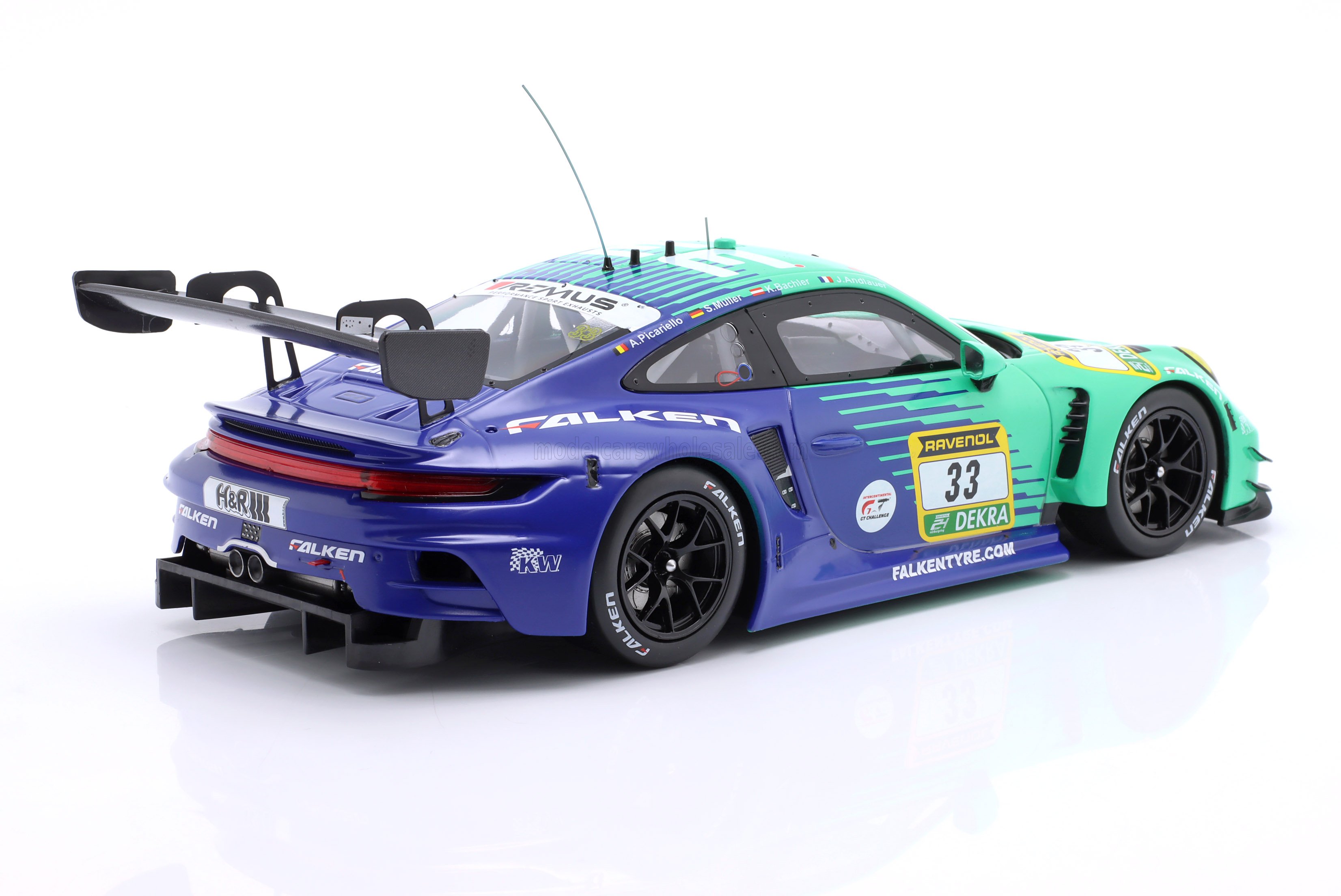 1:18 Ixo - Porsche 911 992 GT3 R team Falken Motorsports #33 24h Nurburgring 2024 J. Andlauer - K. Bachler - S. Müller - A. Picariello
