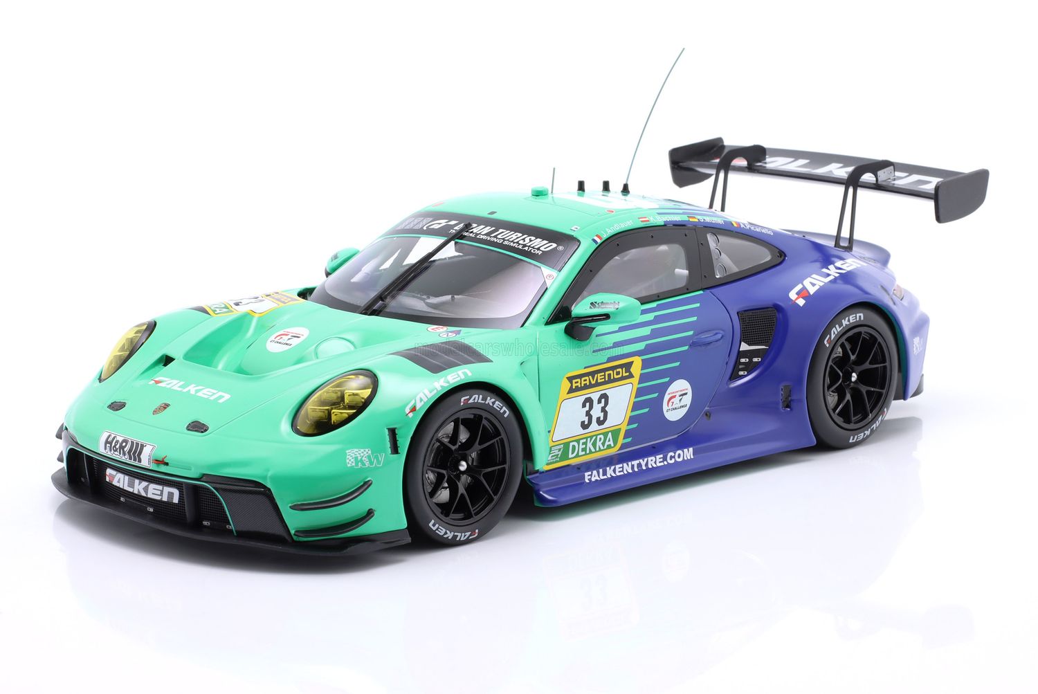 1:18 Ixo - Porsche 911 992 GT3 R team Falken Motorsports #33 24h Nurburgring 2024 J. Andlauer - K. Bachler - S. Müller - A. Picariello