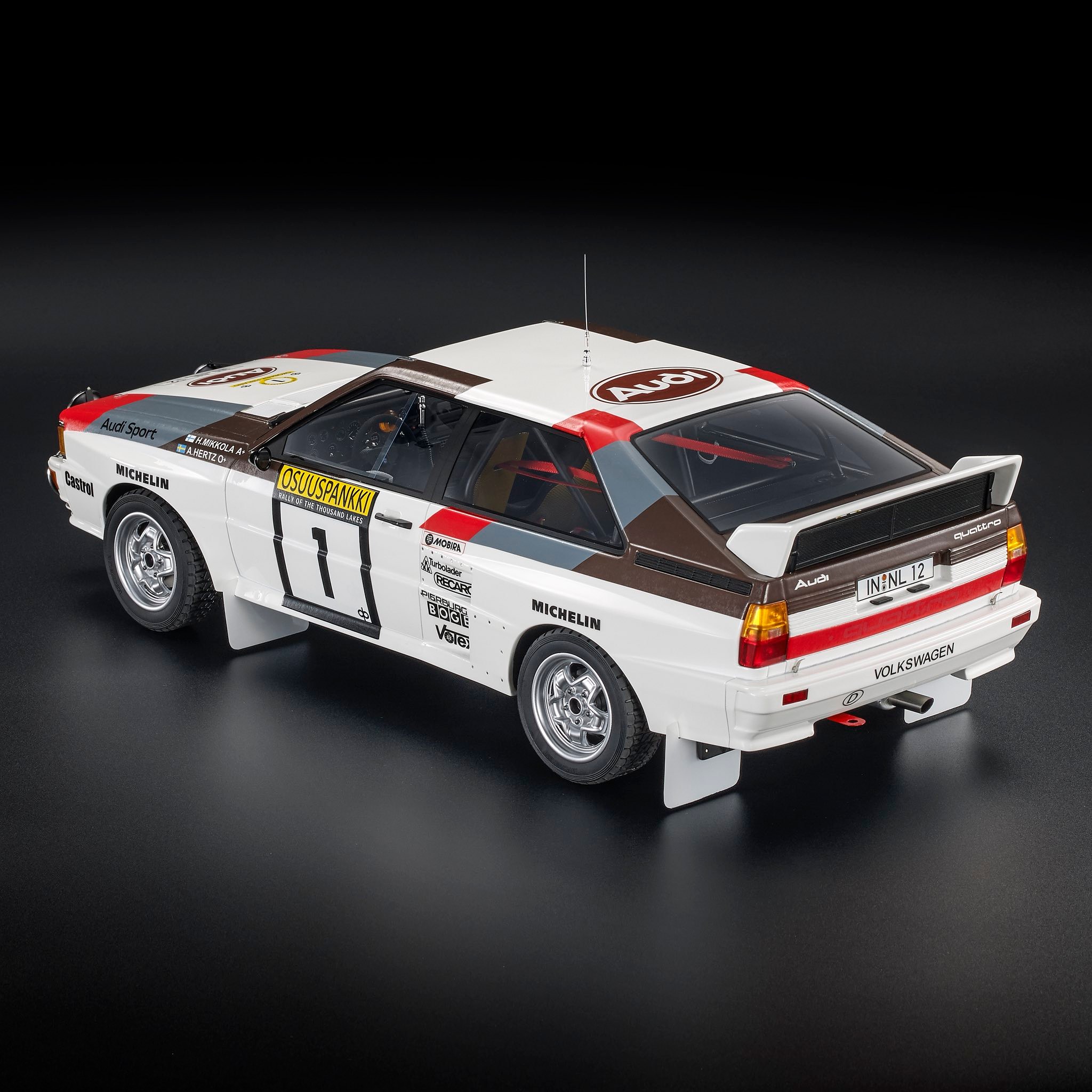 1:12 Top Marques - Audi Quattro A2 #1 Winner Rally 1000 Lakes 1983 H. Mikkola - A. Hertz