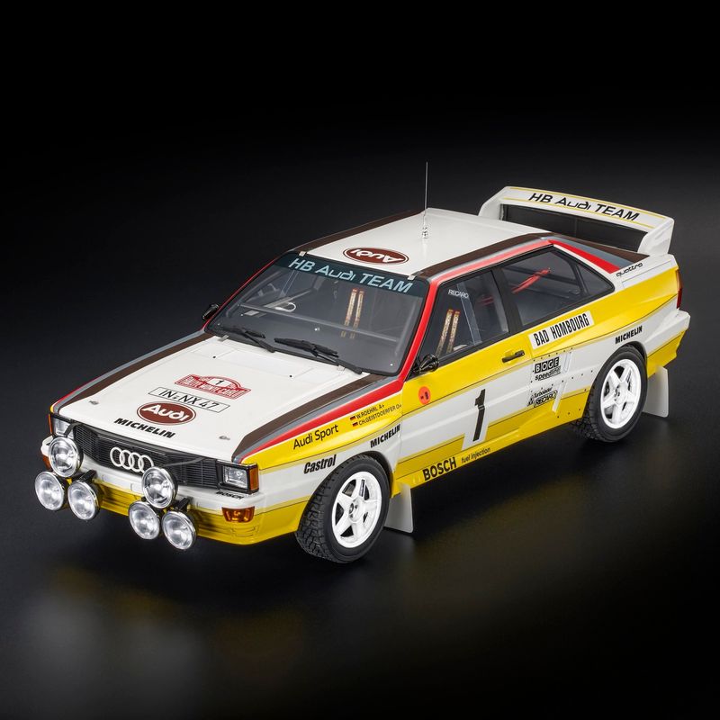 1:12 Top Marques - Audi Sport Quattro A2 Team Audi Sport #1 Winner Rally Montecarlo 1984 Walter Röhrl - Christian Geistdorfer 1:12 Top Marques - Audi Sport Quattro A2 Team Audi Sport #1 Winner Rally Montecarlo 1984 Walter Röhrl - Christian Geistdorfer