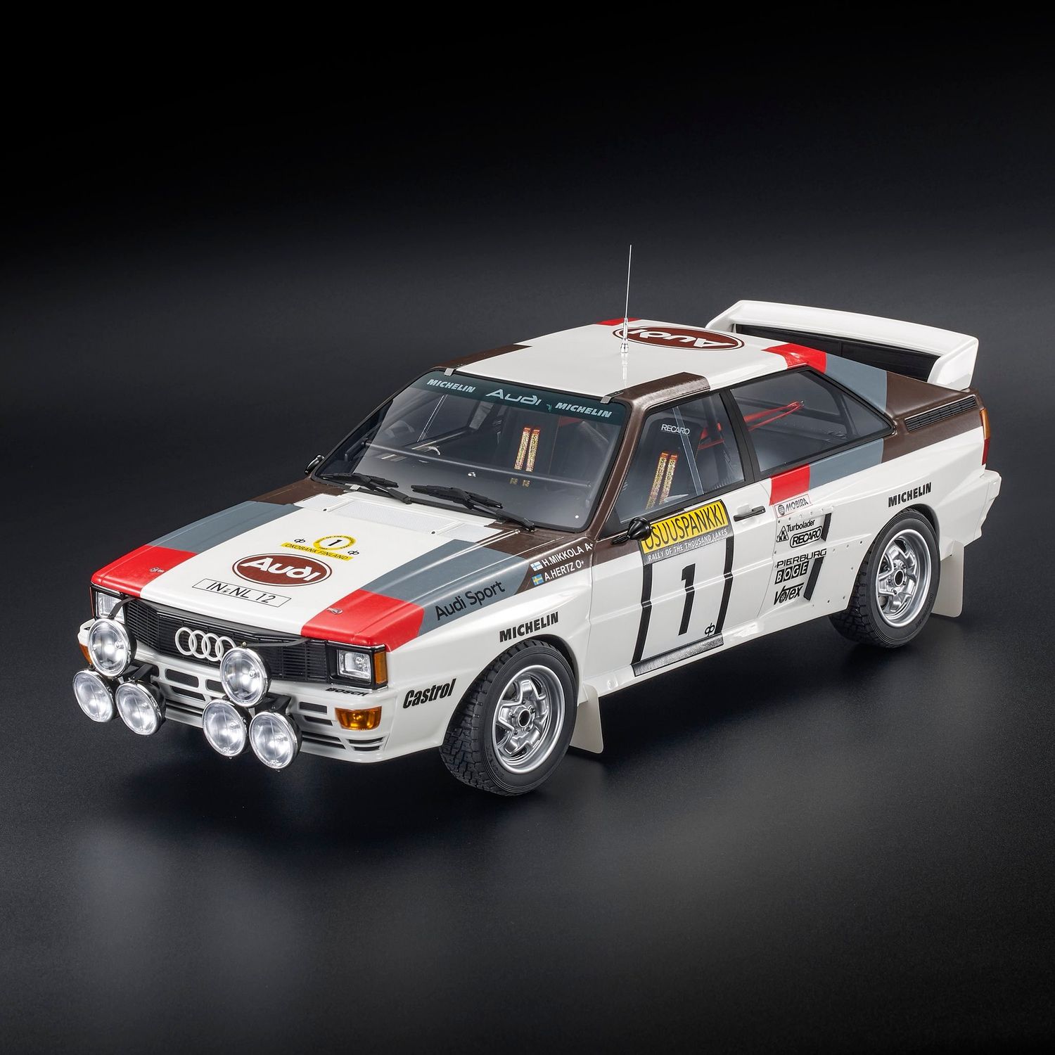 1:12 Top Marques - Audi Quattro A2 #1 Winner Rally 1000 Lakes 1983 H. Mikkola - A. Hertz