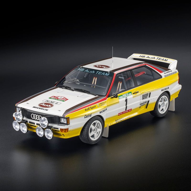 1:12 Top Marques - Audi Sport Quattro A2 Team Audi Sport #1 Winner Rally Portugal 1984 Hannu Mikkola - Arne Hertz 1:12 Top Marques - Audi Sport Quattro A2 Team Audi Sport #1 Winner Rally Portugal 1984 Hannu Mikkola - Arne Hertz