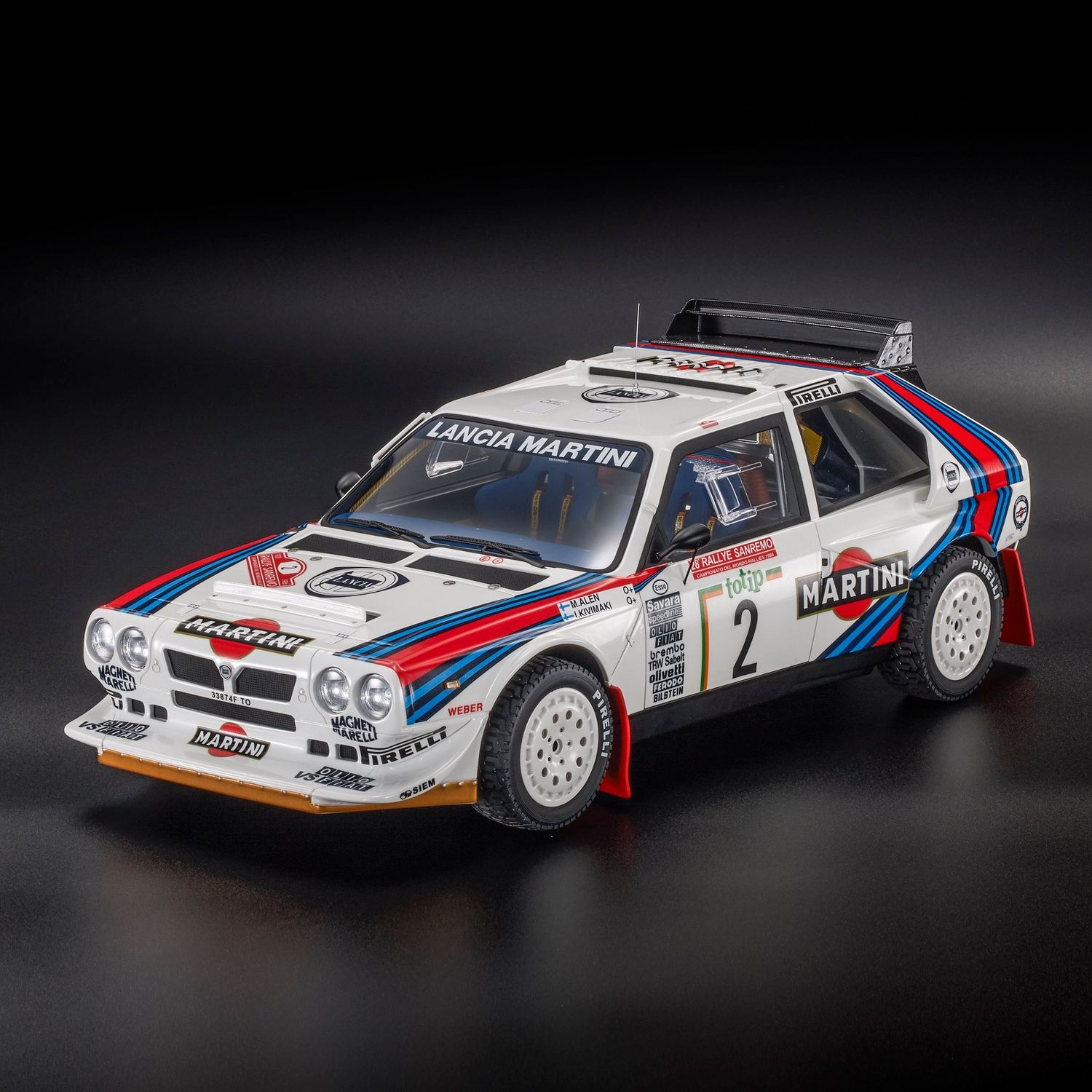 1:18 Top Marques - Lanica Delta S4 Team Martini Racing #2 Winner Rally Sanremo 1986 M. Alen - I. Kivimaki 1:18 Top Marques - Lanica Delta S4 Team Martini Racing #2 Winner Rally Sanremo 1986 M. Alen - I. Kivimaki
