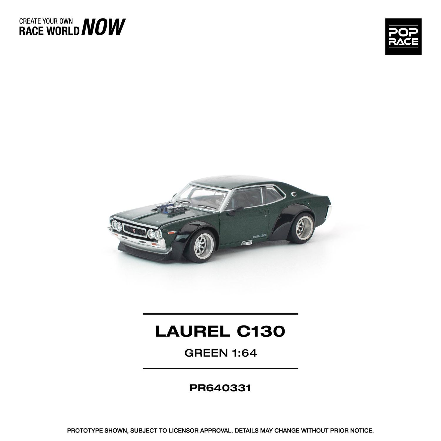 1:64 Pop Race Limited - Laurel C130, green