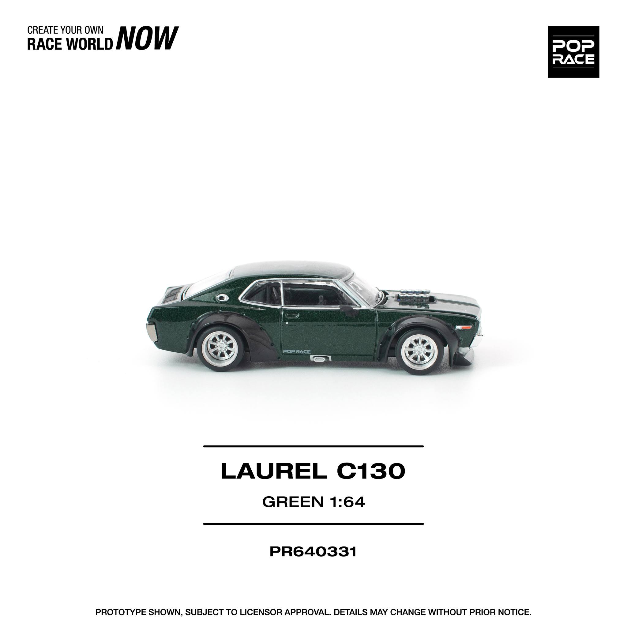 1:64 Pop Race Limited - Laurel C130, green