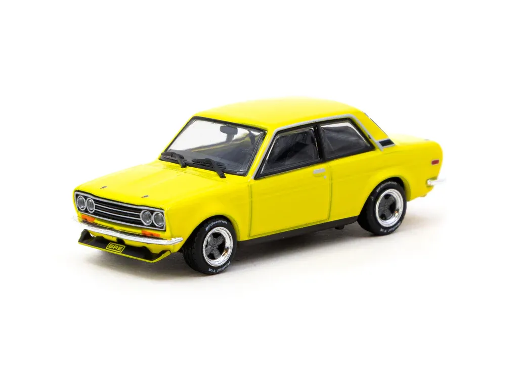 1:64 Tarmac - BRE Datsun 510 Brock Buster/Peter Brock, yellow 1:64 Tarmac - BRE Datsun 510 Brock Buster/Peter Brock, yellow