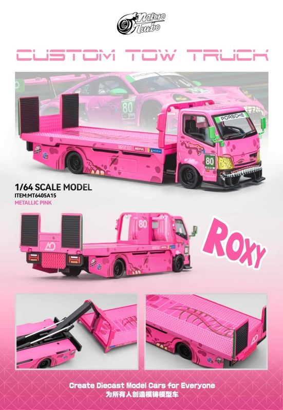 1:64 Microturbo - Custom Hauler *Pink Dino*, pink