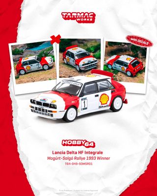 1:64 Tarmac - Lancia Delta HF Integrale #1 László Sen Ranga/Erno Büki Mogürt-Salgó Rallye 1993 Winner 1:64 Tarmac - Lancia Delta HF Integrale #1 László Sen Ranga/Erno Büki Mogürt-Salgó Rallye 1993 Winner