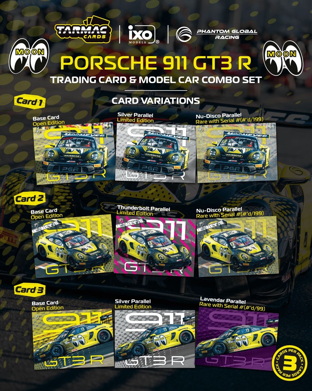 1:64 Tarmac - Porsche 911 GT3 R Sun Jingzu/Adderly Fong GT World Challenge Asia 2025 Phantom Global Racing *Tarmac Cards*