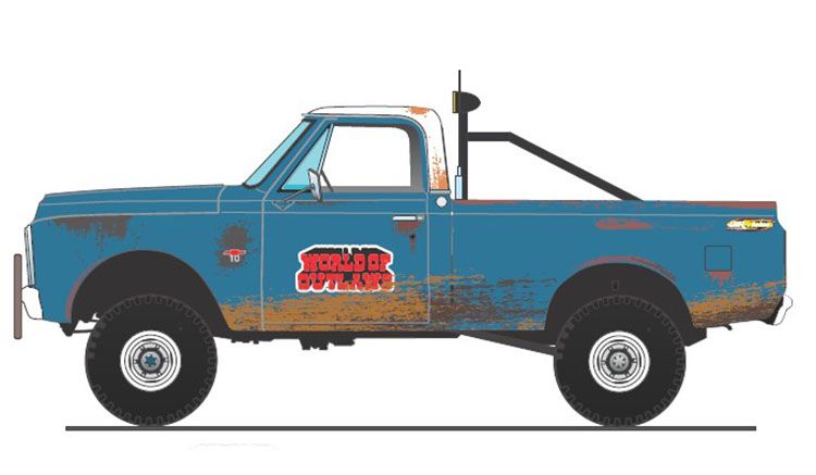 1:18 ACME - 1967 Chevrolet K10 - World of Outlaws Push Truck