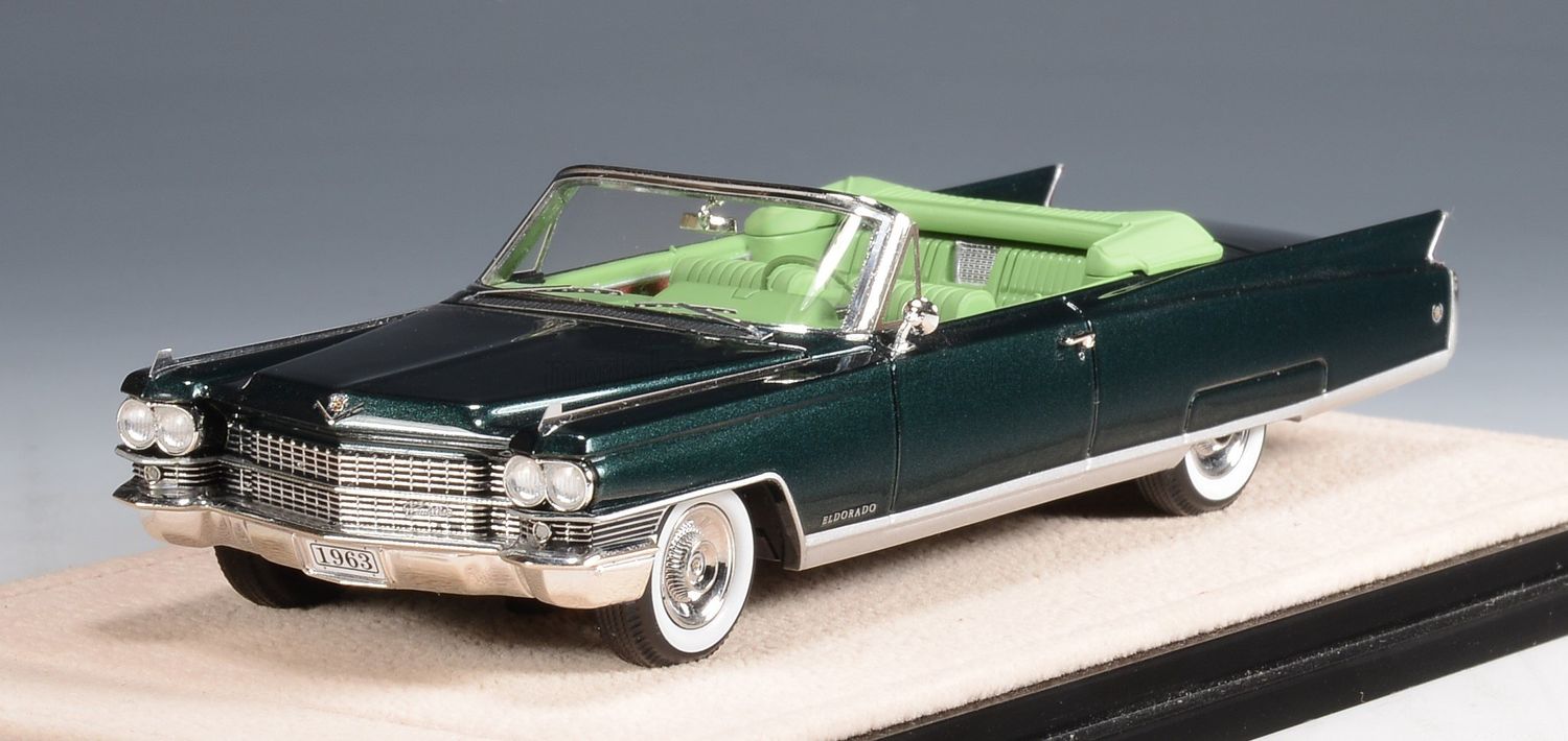 1:43 Stamp Models - 1963 Cadillac Eldorado Biarritz Cabriolet Green
