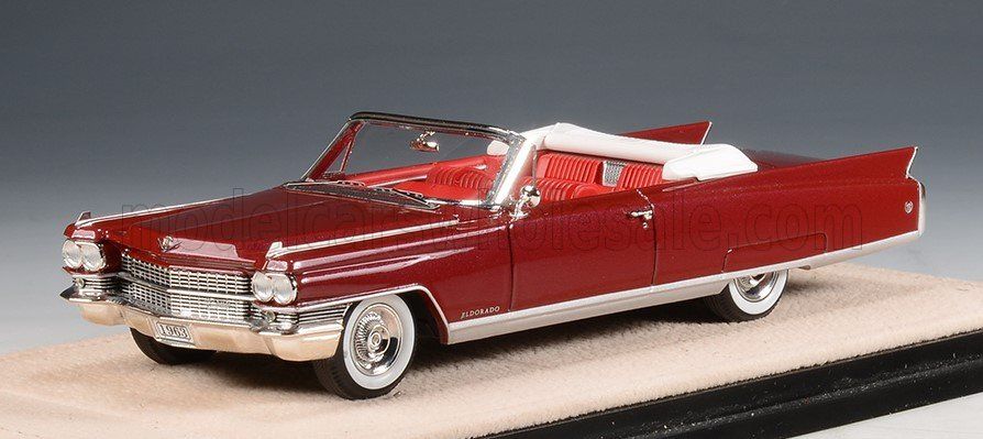 1:43 Stamp Models - 1963 Cadillac Eldorado Biarritz Cabriolet Red