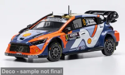 1:43 Ixo - Hyundai i20 N Rally1, Safari Rallye Kenia, 2025, #8, O. Tänak - M. Järveoja 1:43 Ixo - Hyundai i20 N Rally1, Safari Rallye Kenia, 2025, #8, O. Tänak - M. Järveoja