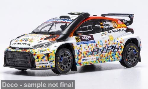 1:43 Ixo - Toyota GR Yaris Rally2, Safari Rallye Kenia, 2025, #23, J. Solans - R. Sanjuan