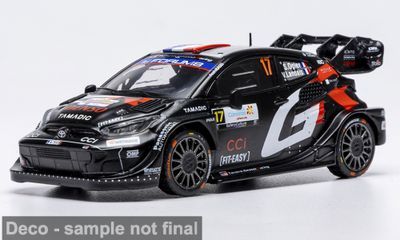 1:43 Ixo - Toyota GR Yaris Rally1, Rally Islas Canaris, 2025, #17, S. Ogier - V. Landais 1:43 Ixo - Toyota GR Yaris Rally1, Rally Islas Canaris, 2025, #17, S. Ogier - V. Landais