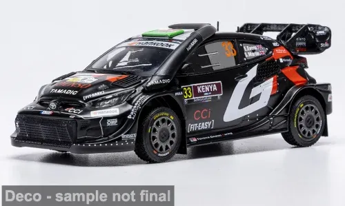 1:43 Ixo - Toyota GR Yaris Rally1, Safari Rallye Kenia, 2025, #33, E. Evans - S. Martin