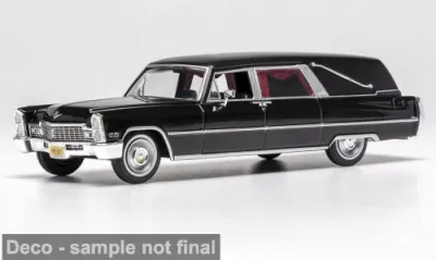 1:43 Ixo - Cadillac de Ville S&S Hearse, schwarz, 1966 1:43 Ixo - Cadillac de Ville S&S Hearse, schwarz, 1966