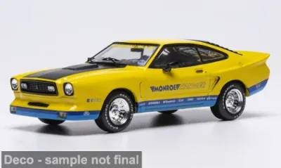 1:43 Ixo - Ford Mustang II Monroe Handler, gelb/Dekor, 1978 1:43 Ixo - Ford Mustang II Monroe Handler, gelb/Dekor, 1978