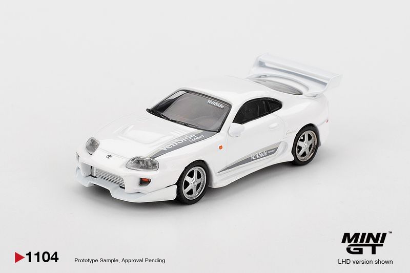 1:64 Mini GT - 2014 Toyota Supra MK4 (A80) Veilside Combat V-I, white pearl metallic *Blister packaging* 1:64 Mini GT - 2014 Toyota Supra MK4 (A80) Veilside Combat V-I, white pearl metallic *Blister packaging*