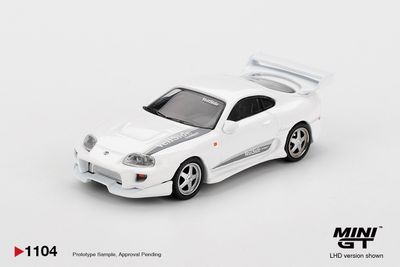 1:64 Mini GT - 2014 Toyota Supra MK4 (A80) Veilside Combat V-I, white pearl metallic *Blister packaging* 1:64 Mini GT - 2014 Toyota Supra MK4 (A80) Veilside Combat V-I, white pearl metallic *Blister packaging*