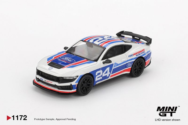 1:64 Mini GT - 2025 Ford Mustang Dark Horse #24 Ford Performance Racing School