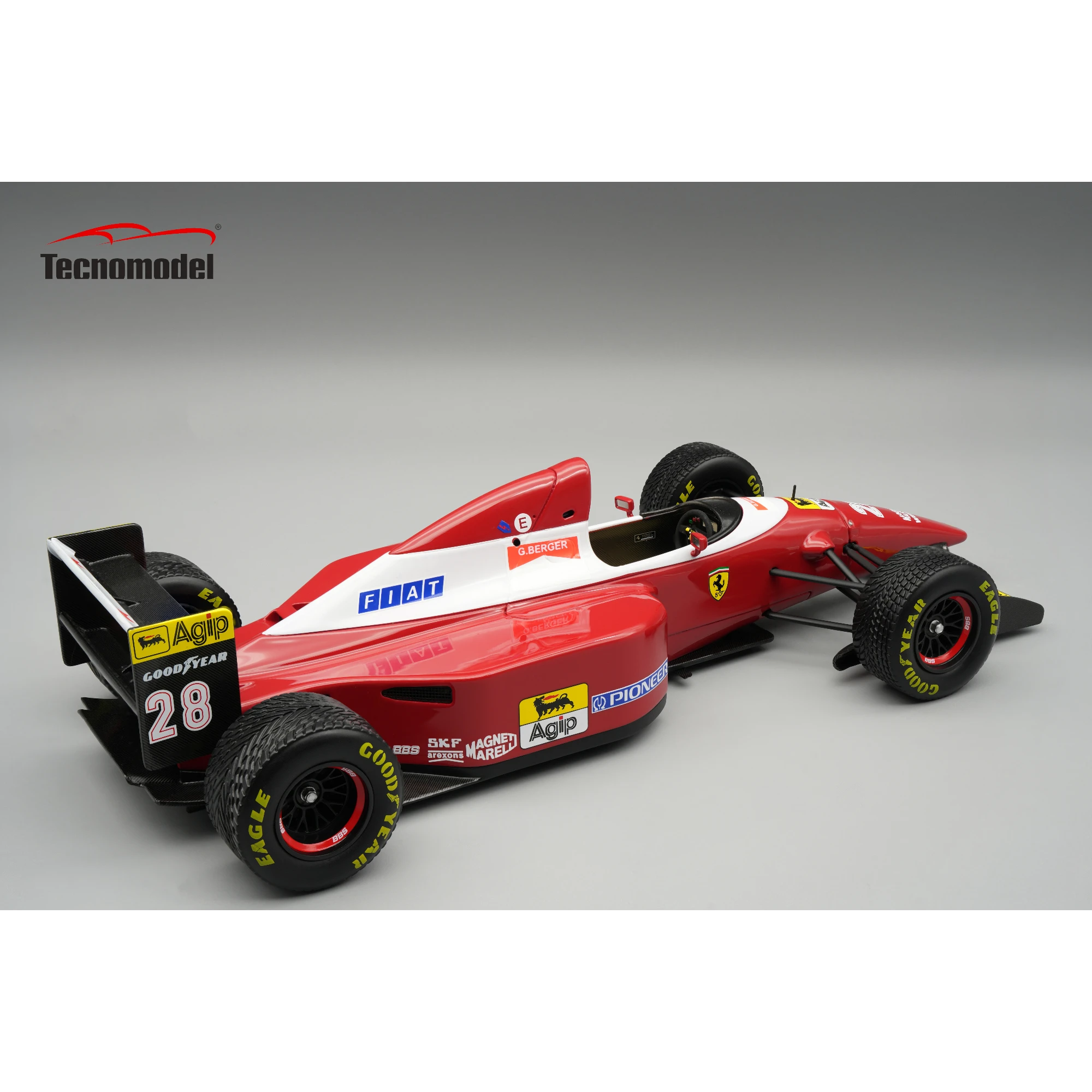 1:18 Tecnomodel - Ferrari F1 F93A Team Scuderia Ferrari #28 European Donington Park GP 1993 G. Berger *Rain Tires*