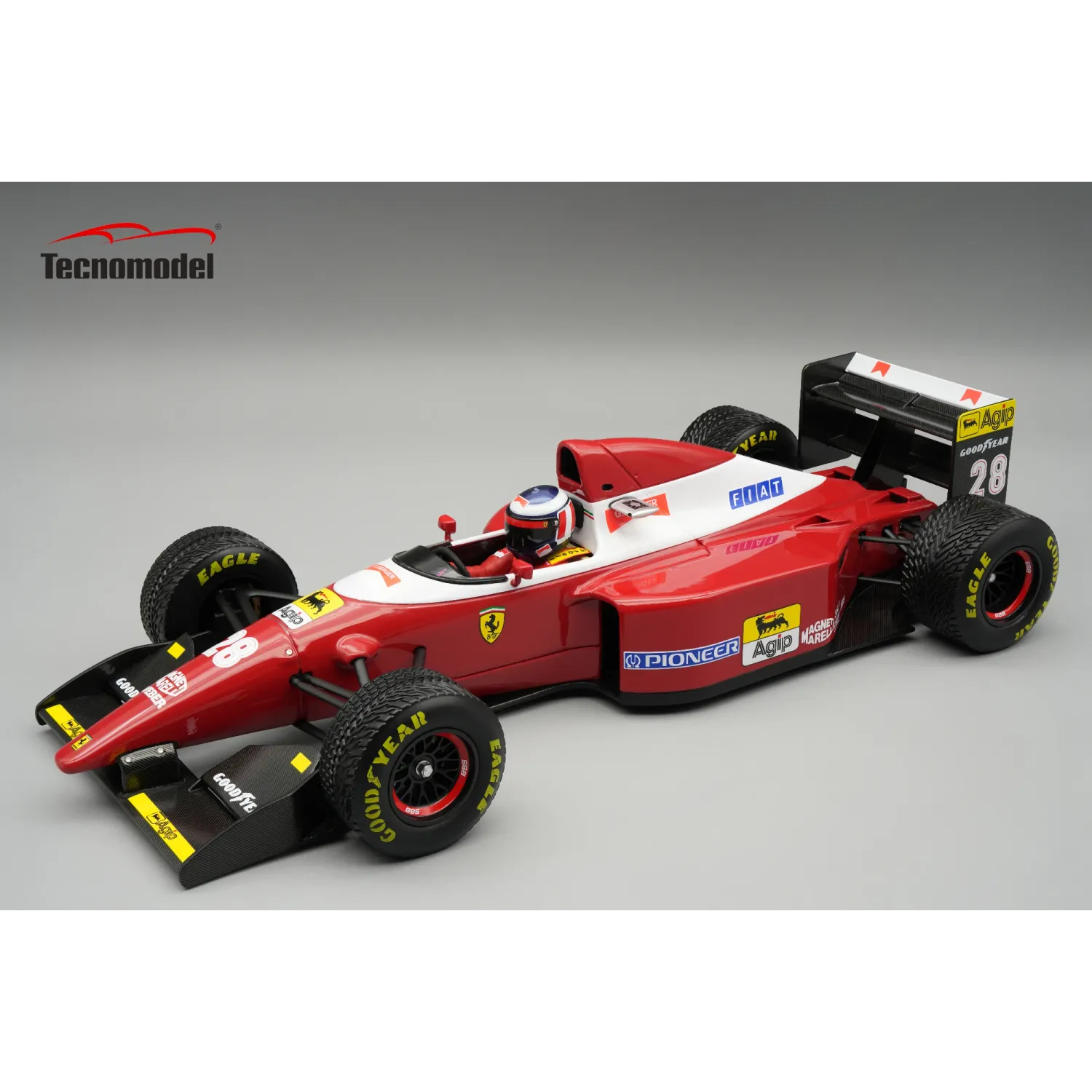 1:18 Tecnomodel - Ferrari F1 F93A Team Scuderia Ferrari #28 European Donington Park GP 1993 G. Berger *Rain Tires* *With Driver Figure*
