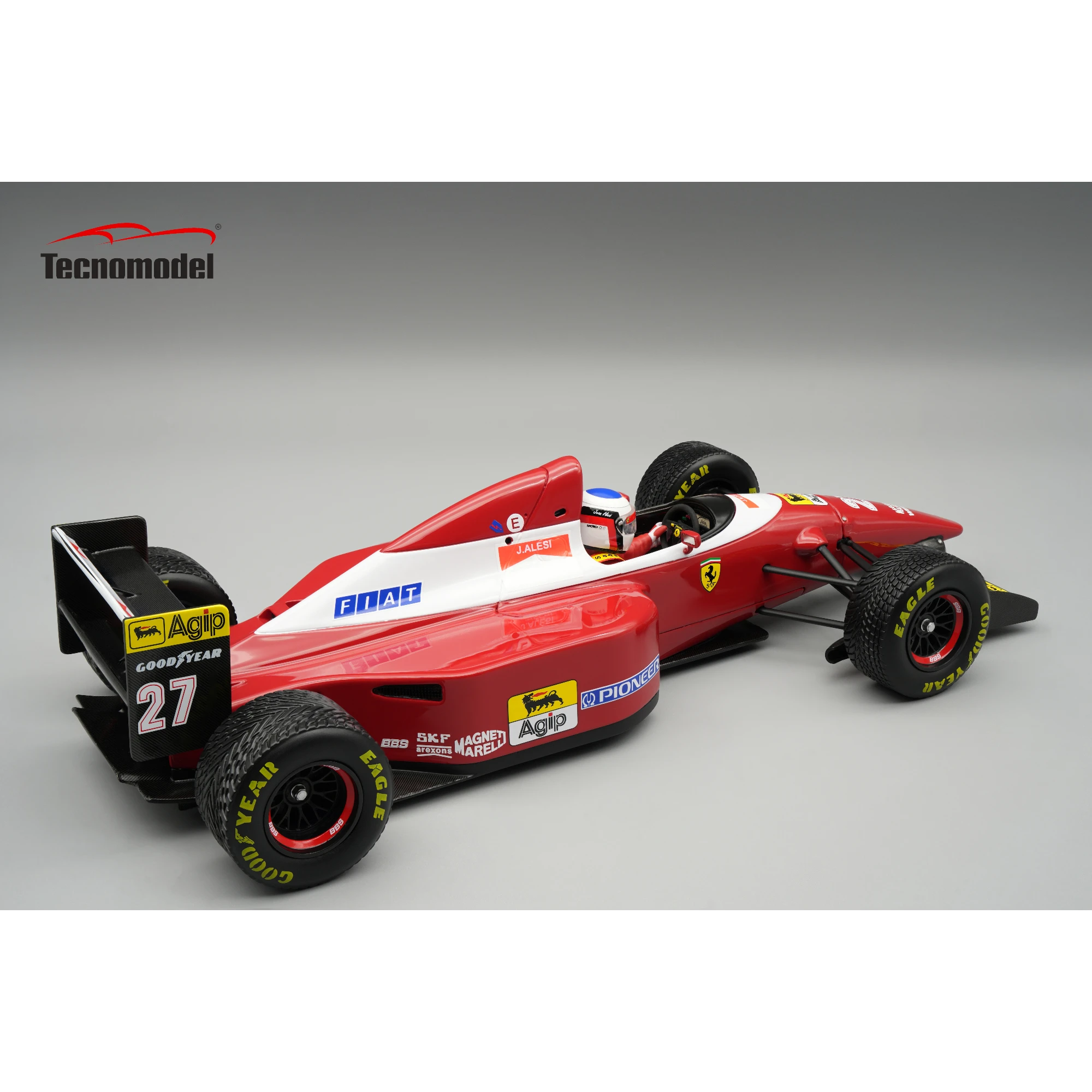 1:18 Tecnomodel - Ferrari F1 F93A Team Scuderia Ferrari #27 Brazilian GP 1993 J. Alesi *Rain Tires* *With Driver Figure*