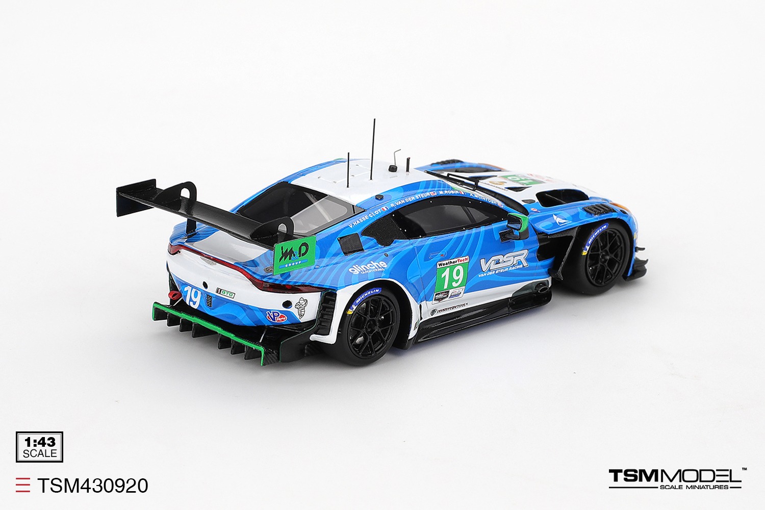 1:43 TSM - Aston Martin Vantage AMR GT34.0L Turbo Team Van der Steur Racing #19 Imsa 24 daytona 2025 R. Van der Steur - V. Hasse-Colt - A. McIntosh - M. Robin