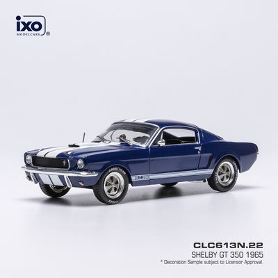 1:43 Ixo - Ford Mustang Shelby GT 350, dunkelblau/weiss, 1965 1:43 Ixo - Ford Mustang Shelby GT 350, dunkelblau/weiss, 1965