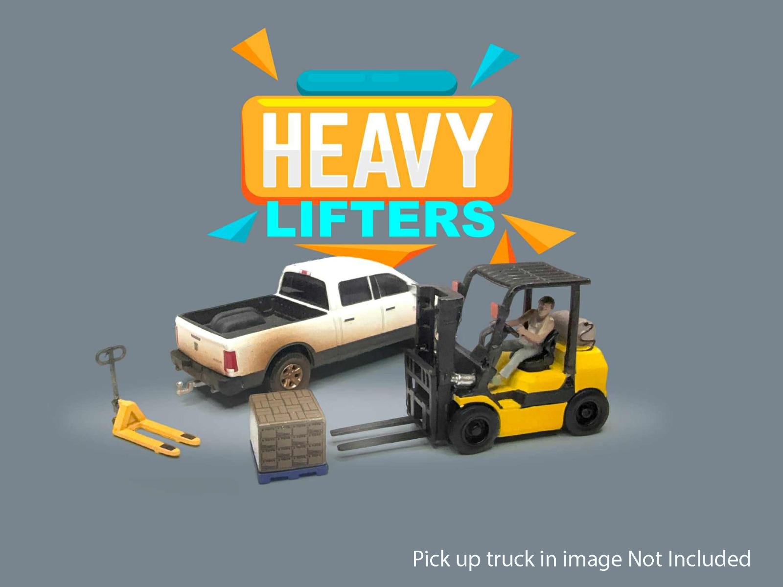 1:64 American Diorama - Forklift set - Set A