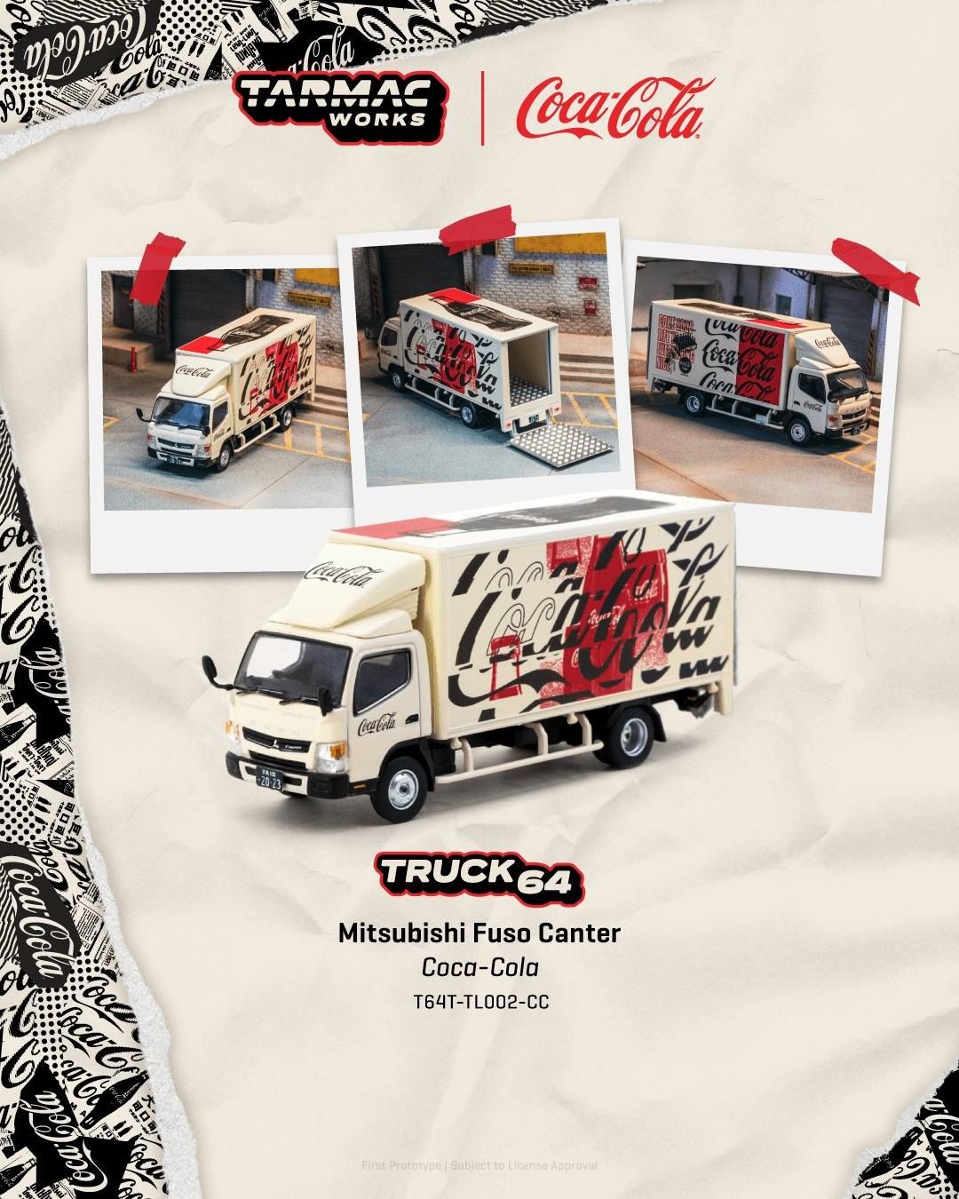 1:64 Tarmac - Mitsubishi Fuso Canter *COCA- COLA*
