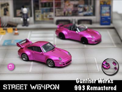 1:64 Street Weapon - Porsche Gunther Werks 993 Pink 1:64 Street Weapon - Porsche Gunther Werks 993 Pink