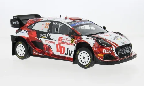 1:18 Ixo - Ford Puma Rally1 Rally WM Rallye Polen 2024 #22 M.Sesks R.Francis