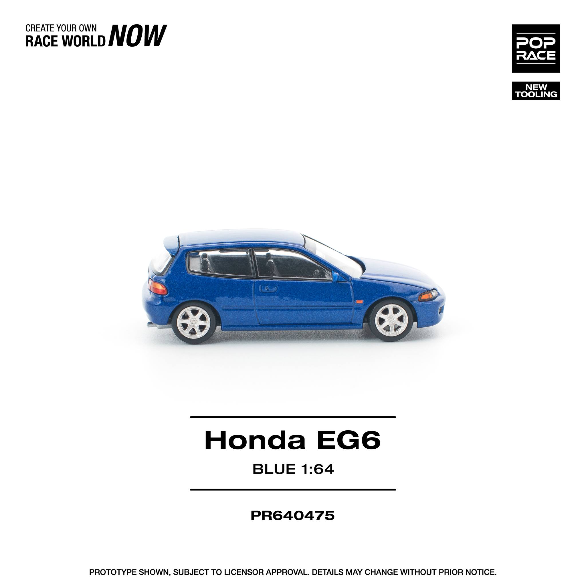 1:64 Pop Race Limited - Honda Civic (EG6), captiva blue