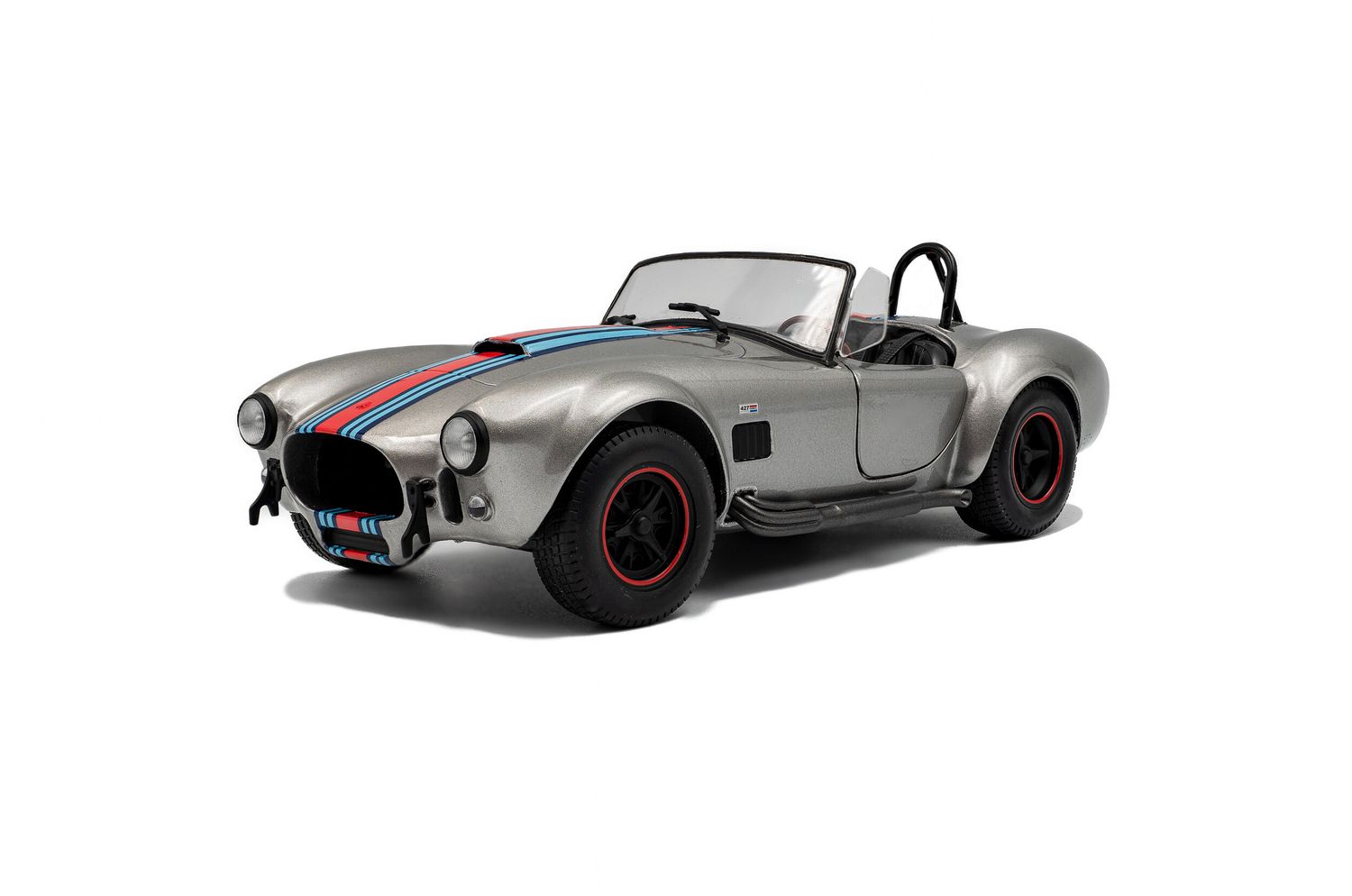 1:18 Solido - 1965 Shelby Cobra 427 MKII Solido Works M racing, silver