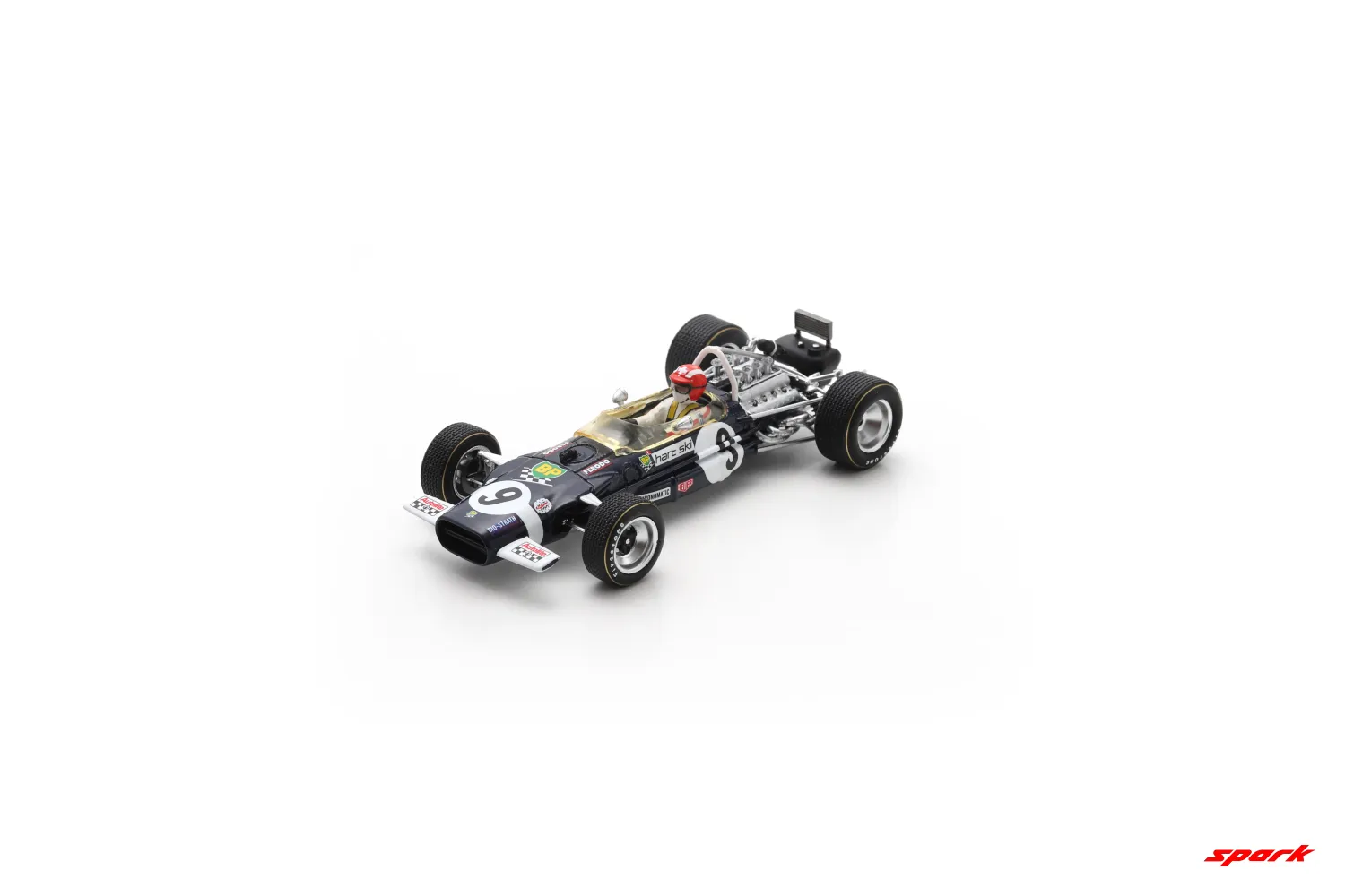 1:43 Spark - Lotus 49B No.9 Monaco GP 1969 Jo Siffert 1:43 Spark - Lotus 49B No.9 Monaco GP 1969 Jo Siffert