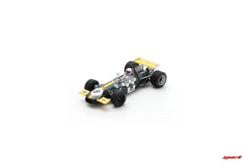 1:43 Spark - Brabham BT26A No.8 Belgium GP 1970 Derek Bell 1:43 Spark - Brabham BT26A No.8 Belgium GP 1970 Derek Bell