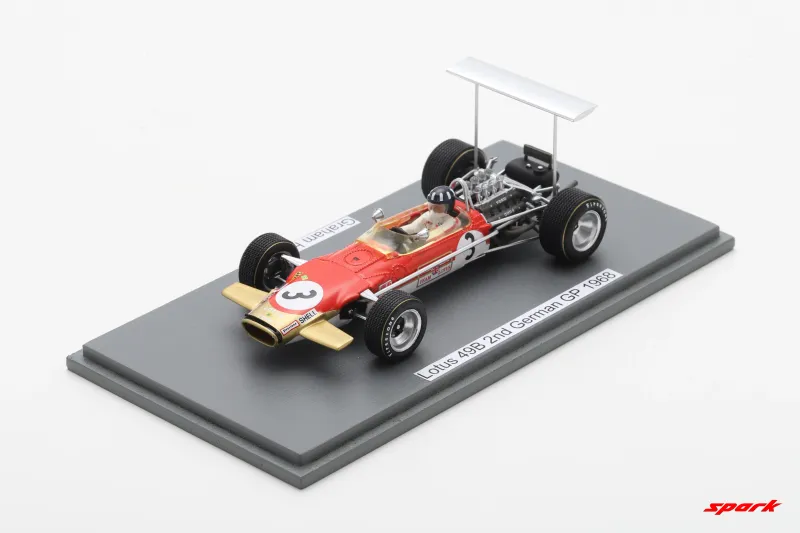 1:43 Spark - Lotus 49B No.3 2nd German GP 1968 Graham Hill 1:43 Spark - Lotus 49B No.3 2nd German GP 1968 Graham Hill
