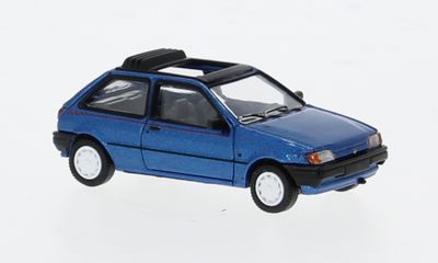 1:87 PCX87 - Ford Fiesta MK III Calypso, metallic-blau, Faltdach offen, 1989