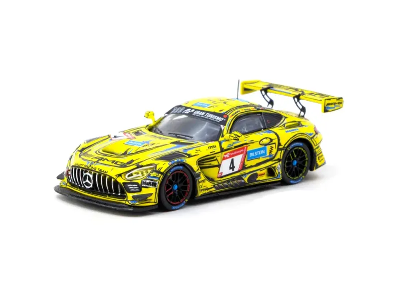 1:64 Tarmac - Mercedes Benz AMG GT3 #4 P.Ellis/R.Marciello/E. Mortara/L.Stolz, Nürburgring 24h 2023 1:64 Tarmac - Mercedes Benz AMG GT3 #4 P.Ellis/R.Marciello/E. Mortara/L.Stolz, Nürburgring 24h 2023