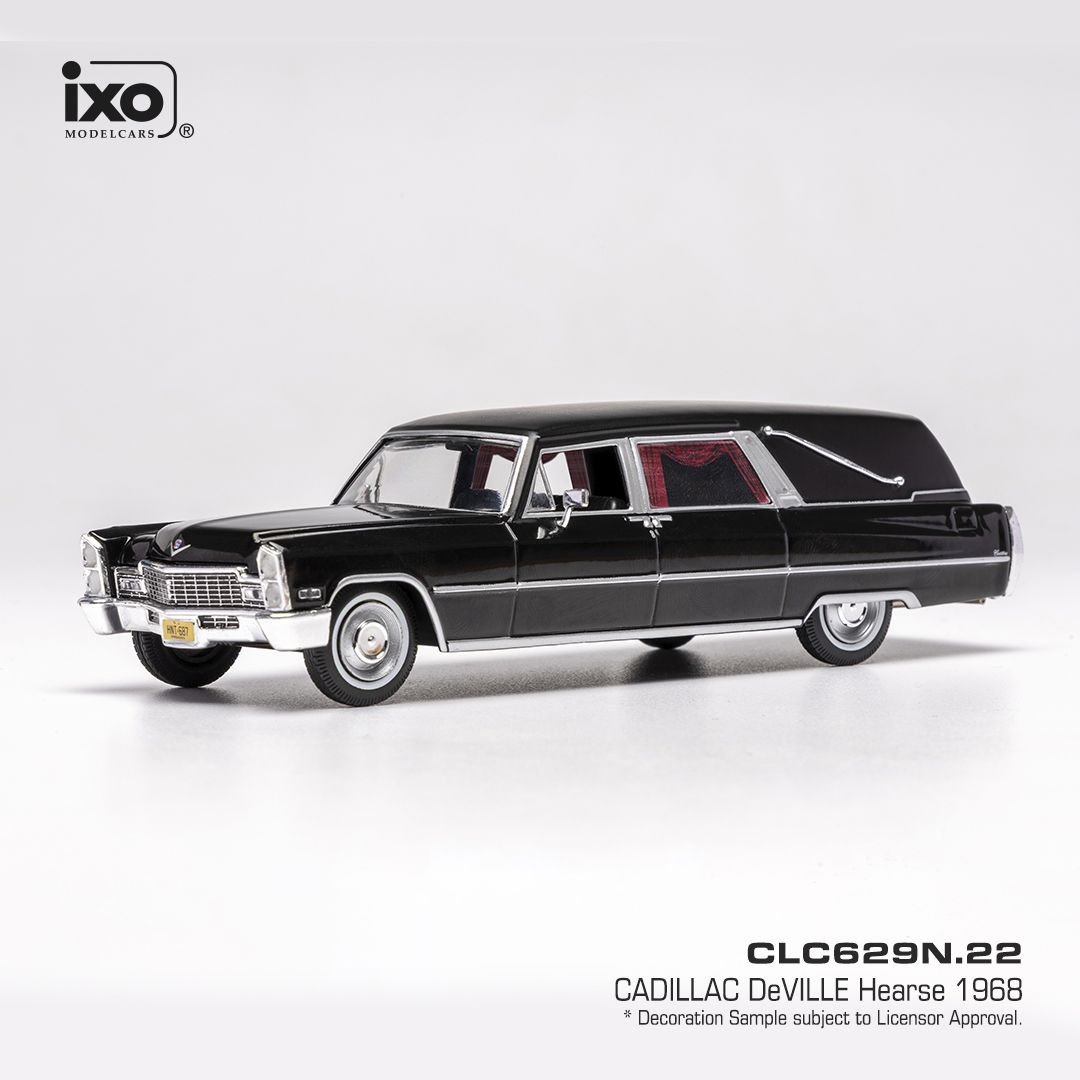 1:43 Ixo - Cadillac de Ville S&S Hearse, schwarz, 1966