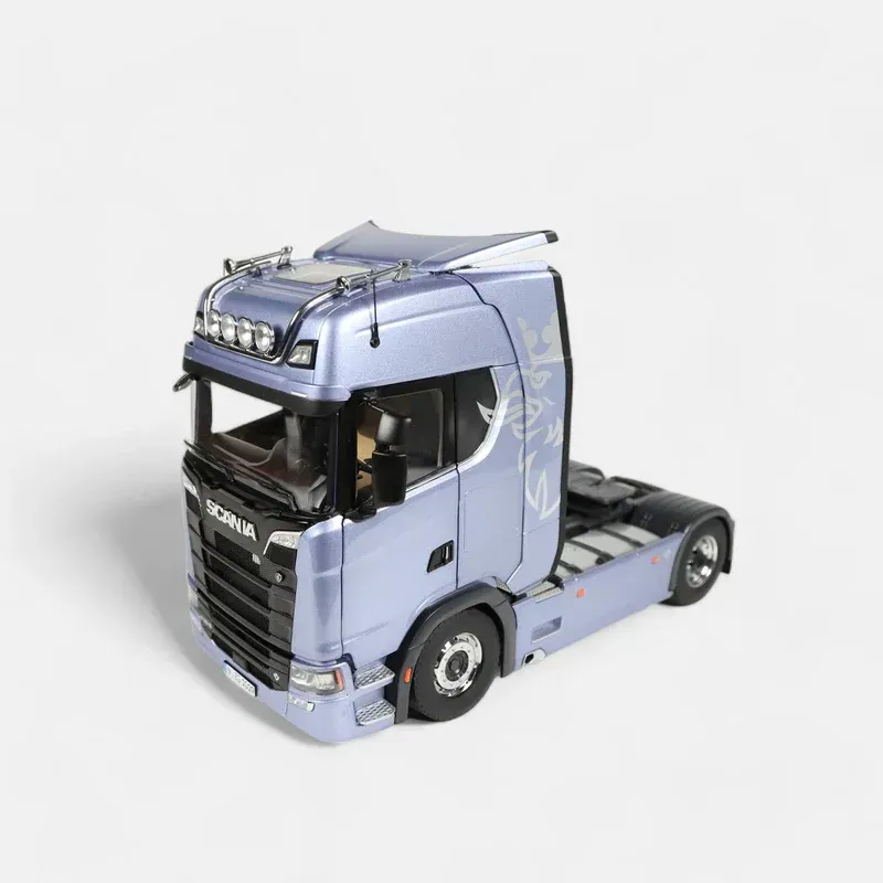 1:18 NZG - 2017 Scania S730 V8 Fictionblue mit Vabis-Logo