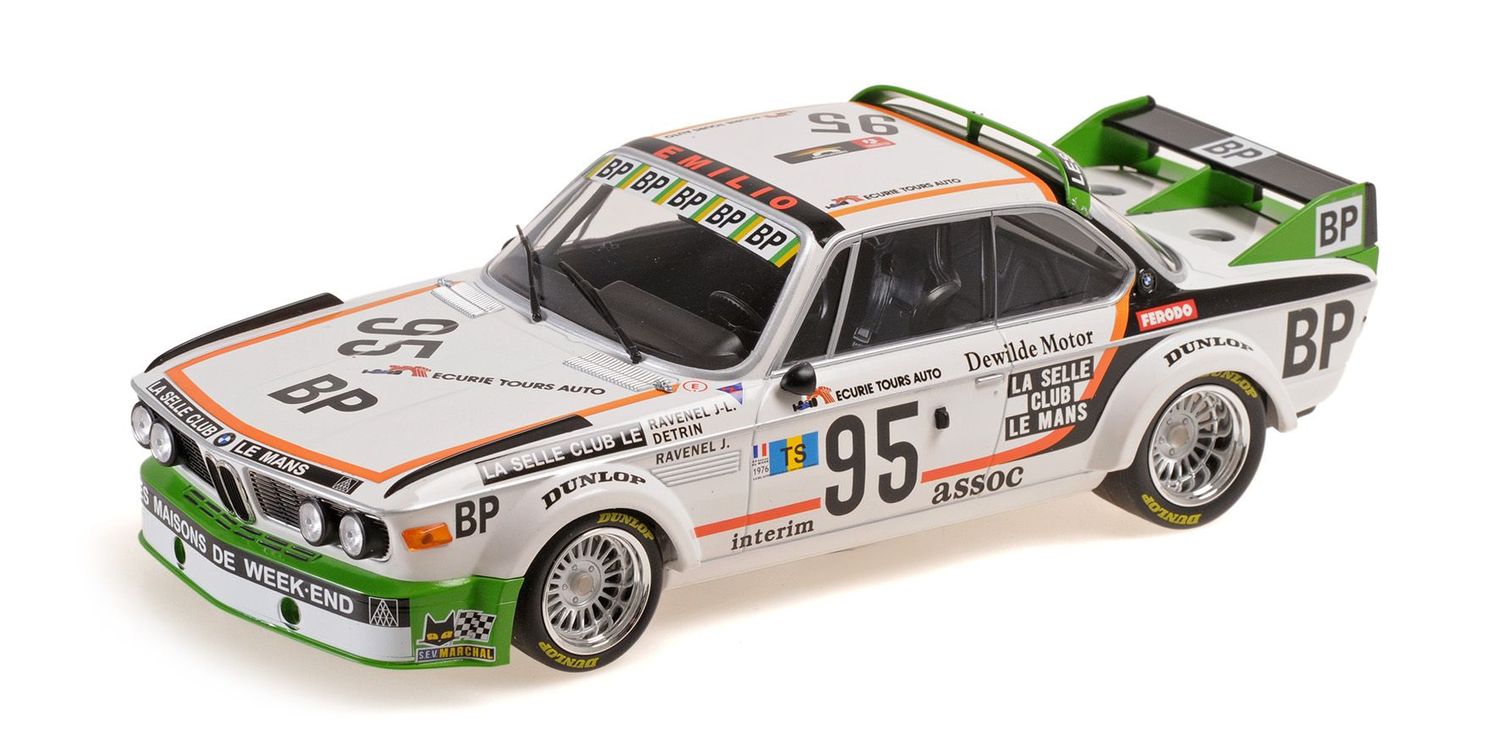 1:18 Minichamps - BMW 3.0 CSL Les Maisons du Week-End 24h Le Mans 1976 J. Ravenel / J.-C. Ravenel / J.-M. Détrin – Gr. II Klassensieger 1:18 Minichamps - BMW 3.0 CSL Les Maisons du Week-End 24h Le Mans 1976 J. Ravenel / J.-C. Ravenel / J.-M. Détrin – Gr. II Klassensieger