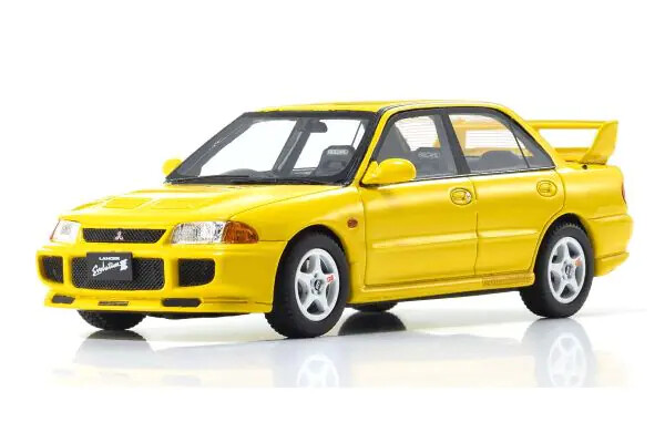 1:43 Kyosho - Mitsubishi Lancer Evolution III 1995 Yellow 1:43 Kyosho - Mitsubishi Lancer Evolution III 1995 Yellow