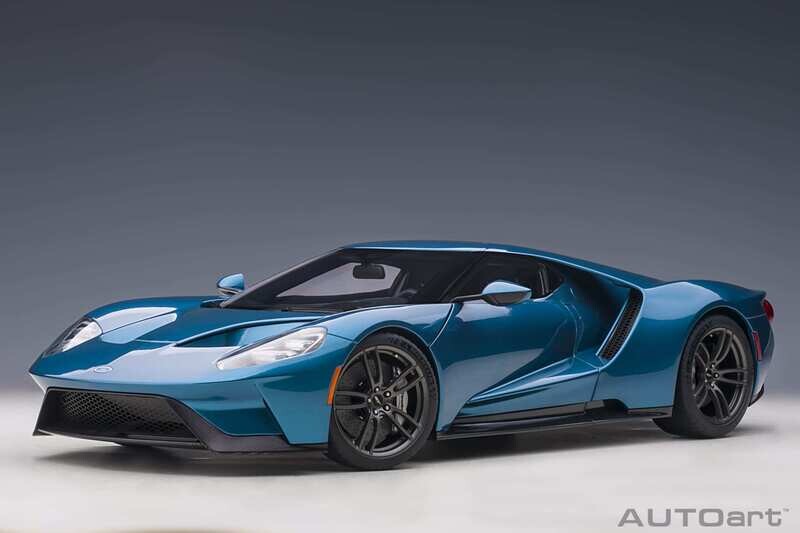 1:12 Autoart - Ford GT 2017 (Liquid Blue) 1:12 Autoart - Ford GT 2017 (Liquid Blue)
