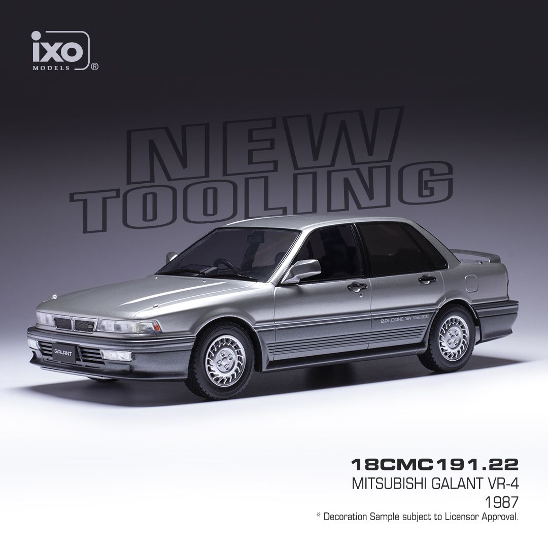 1:18 Ixo - Mitsubishi Galant VR-4, silver, 1987 1:18 Ixo - Mitsubishi Galant VR-4, silver, 1987