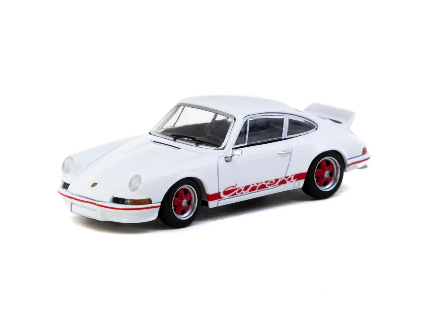 1:64 Tarmac - Porsche 911 Carrera RS 2.7 Lightweight, white/red 1:64 Tarmac - Porsche 911 Carrera RS 2.7 Lightweight, white/red