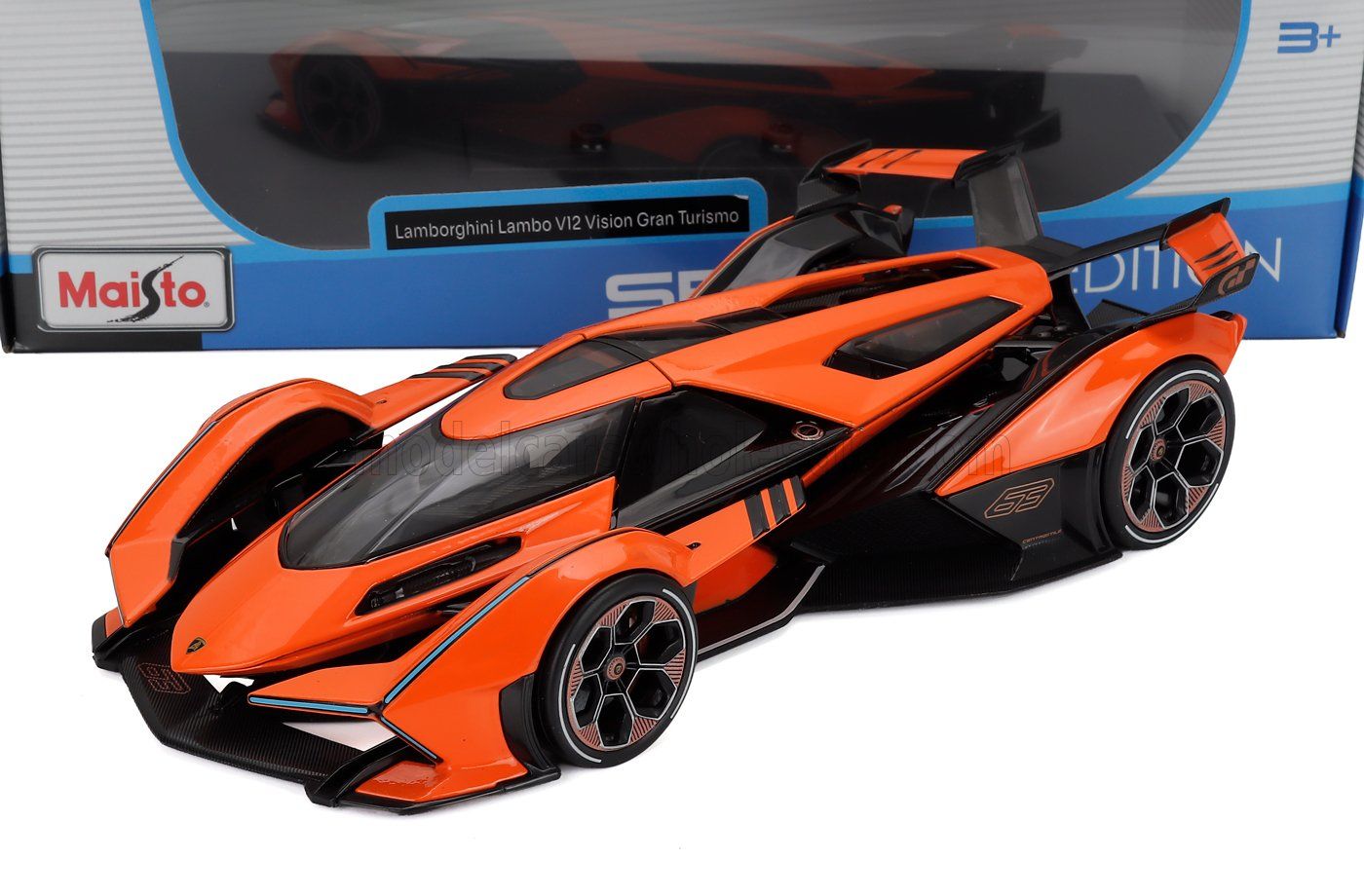 1:18 Maisto - 22020 Lamborghini V12 Vision GT #63 Grand Turismo Orange 1:18 Maisto - 22020 Lamborghini V12 Vision GT #63 Grand Turismo Orange