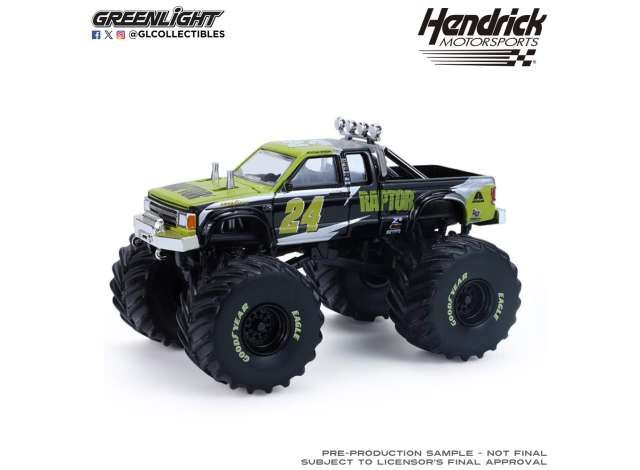 1:64 Greenlight - 1986 Chevrolet S-10 Extended Cab Monster Truck #24 *Kings of Crunch-Hendrick Motorsports*